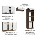 Ver imagem 5 de Armário de  Cozinha Completa 270cm Rustic/Branco Agata Madesa 08