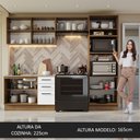 Ver imagem 6 de Armário de  Cozinha Completa 270cm Rustic/Branco Agata Madesa 08