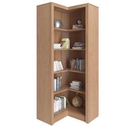 Armário de Canto para Escritório Me4132 Amêndoa Tecnomobili - 4 Armário de Canto para Escritório Me4132 Amêndoa Tecnomobili - 4