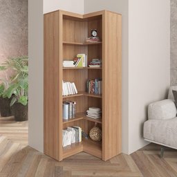 Armário de Canto para Escritório Me4132 Amêndoa Tecnomobili - 1 Armário de Canto para Escritório Me4132 Amêndoa Tecnomobili - 1