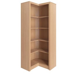 Armário de Canto para Escritório Me4132 Amêndoa Tecnomobili - 3 Armário de Canto para Escritório Me4132 Amêndoa Tecnomobili - 3