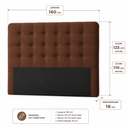 Ver imagem 2 de Cabeceira Casal Queen de Cama Box Estofada Ana 160 cm Veludo