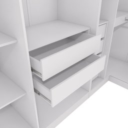 Quarto Modulado Kappesberg Adapt Branco 12 Portas 342cm X 263cm - 10