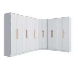 Quarto Modulado Kappesberg Adapt Branco 12 Portas 342cm X 263cm - 4