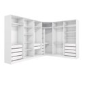 Ver mais imagens de Guarda Roupa Casal Quarto Modulado Adapt em L 12 Portas 14 Gavetas 342cm x 263cm Branco- Kappesberg