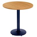Ver imagem 1 de Mesa Zeta Ferro Preto 75 Cm (alt) Disco Redondo Tampo Mdp Redondo 60 Cm (larg) X 2,5 Cm (alt) Samba