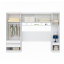 Ver imagem 3 de Quarto Modulado de Casal Branco Diamante C/ Roupeiro Roupeiro e Mesa de Cabeceira