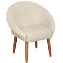 Ver imagem 1 de Poltrona Resistente para Clínica Cadeira Alta Qualidade Tecido Veludo Ambiente Pequeno