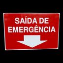 Ver imagem 2 de Placa de Sinalização Saida de Emergencia 20x30 Cm Horizontal