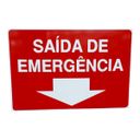 Ver imagem 1 de Placa de Sinalização Saida de Emergencia 20x30 Cm Horizontal