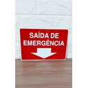 Ver imagem 4 de Placa de Sinalização Saida de Emergencia 20x30 Cm Horizontal