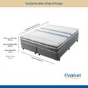 Ver imagem 2 de Conjunto Box King Mola Probel Chicago (193x203x24cm)