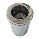 Ver imagem 3 de Cesto Lixeira em Aço Inox com Aro Cozinha Banheiro 5 Litros