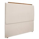 Ver imagem 2 de Cabeceira de Cama Box Casal 138 Cm Toscana Casavezi Suede Veludo Bege