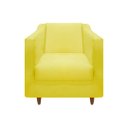 Ver imagem 4 de Kit Namoradeira e 2 Poltronas Titânio Suede Amarelo
