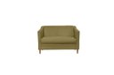 Ver imagem 3 de Kit Namoradeira e 2 Poltronas Titânio Suede Amarelo