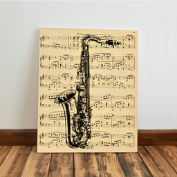 Kit 3 Quadro Decorativo Musica Clássica Retro Piano Violino 28x20cm - 6