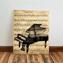 Ver imagem 7 de Kit 3 Quadro Decorativo Musica Clássica Retro Piano Violino 28x20cm