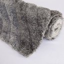 Ver imagem 2 de Tapete Shaggy 3d Onda Cor 03 Prata 1