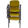 03 Cadeiras Universitárias Linha Hotel Auditório Amarelo - 2