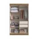 Ver imagem 2 de Guarda-roupa Solteiro 4 Portas 2 Gavetas Internas New Recife