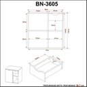 Ver imagem 7 de Conjunto de Banheiro com Gabinete Suspenso 60cm e Espelheira 3 Prateleiras Branco