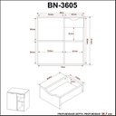 Ver imagem 7 de Conjunto de Banheiro com Gabinete Suspenso 60cm e Espelheira 3 Prateleiras