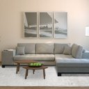 Ver imagem 7 de Tapete Sala Quarto 2,50x2,00m Talia 414 Grey - Coleção Pemogo