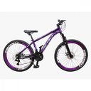 Ver imagem 1 de Bicicleta Aero Venum Aro 26 Montada 21 Marchas Quadro Alumínio Descanso Lateral