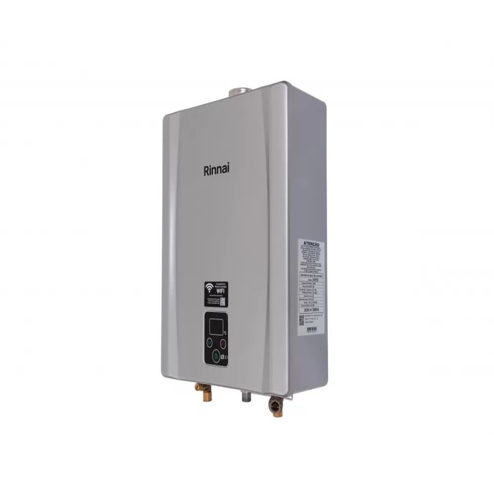 Aquecedor a Gás Digital 21 Lts Rinnai E21 Prata (wi-fi Disponível) Gn Inox - 3