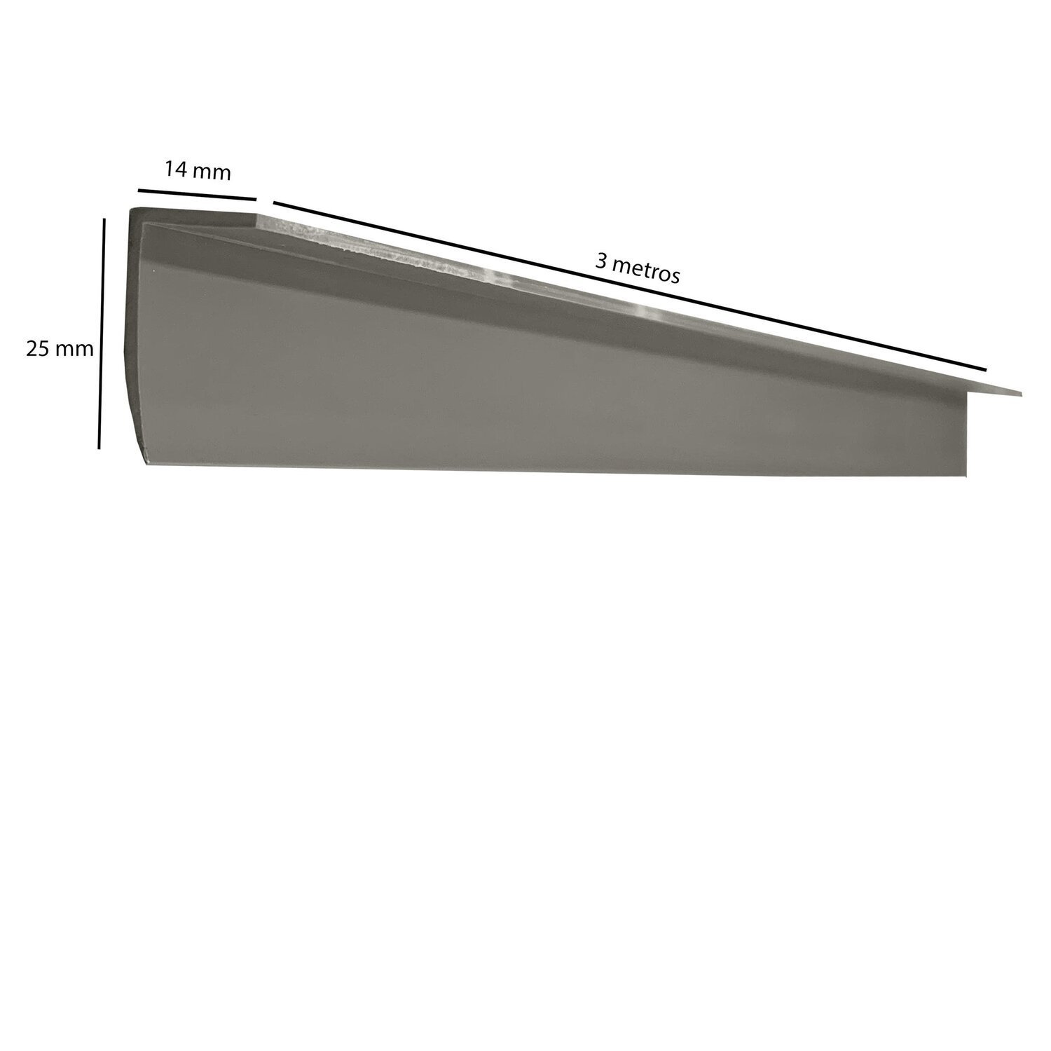 Acabamento em L para Painel Ripado Pvc 3,00x0,25x0,14 - 4