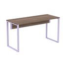 Ver imagem 1 de Mesa Escritório P25 Tub Pandin 150 Cm Largura X 70 Cm Profundidade Tampo Mdp Walnut Pé Aço