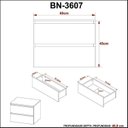 Ver imagem 6 de Conjunto de Banheiro com Gabinete Suspenso 2 Gavetas e Espelheira 2 Prateleiras