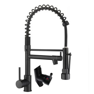 Torneira Gourmet Monocomando Cozinha Dois Jatos Misturador Agua Quente Aerador Bancada Pia Mesa Luxo