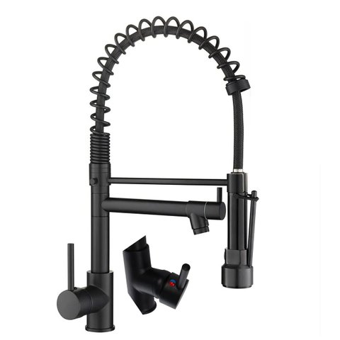 Torneira Gourmet Monocomando Cozinha Dois Jatos Misturador Agua Quente Aerador Bancada Pia Mesa Luxo