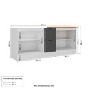 Ver imagem 4 de Cozinha Compacta Modulada 2 Peças 2 Balcões Soho CabeCasa MadeiraOriginals