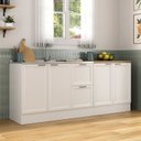Ver imagem 1 de Cozinha Compacta Planejada 2 Peças 2 Balcões Soho CabeCasa MadeiraOriginals Branco