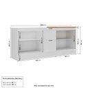 Ver imagem 3 de Cozinha Compacta Planejada 2 Peças 2 Balcões Soho CabeCasa MadeiraOriginals Branco
