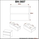 Ver imagem 6 de Conjunto de Banheiro com Gabinete Suspenso 2 Gavetas 60cm e Espelheira 80cm Branco