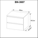 Ver imagem 6 de Conjunto de Banheiro com Gabinete Suspenso 2 Gavetas 60cm e Espelheira 80cm Branco/Mármore