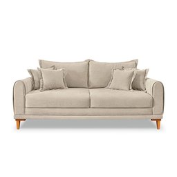 Sofá Logan 2 Lugares 1,60 Boucle Bege - Lucadi Home - 4