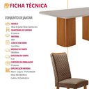 Ver imagem 5 de Mesa de Jantar Eloise c/ 6 Cadeiras Lira Tampo em MDF Vidro