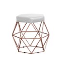 Ver imagem 1 de Puff Decorativo Aramado Vanessa-Corino Branco