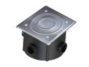 Ver imagem 1 de Caixa de Passagem Tampa Inox Para Iluminação De Piscina 12 x 12cm - Brustec