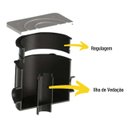 Ver imagem 2 de Caixa de Passagem Tampa Inox Para Iluminação De Piscina 12 x 12cm - Brustec