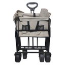 Ver imagem 7 de Carrinho Vagao Utilitario Dobravel Carga Roda Grande Capacidade Caçamba Armazenamento Terreno Jardim