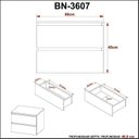 Ver imagem 5 de Conjunto de Banheiro com Gabinete Suspenso 2 Gavetas e Espelheira 3 Prateleiras Branco