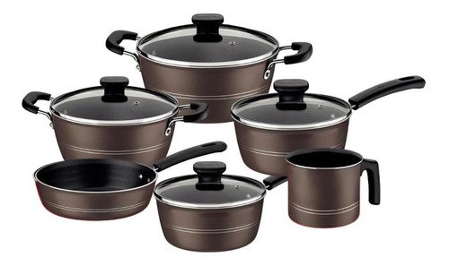 Sartén Tramontina Sicilia 20406624 color avellana de 2.5L