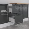 Cozinha Compacta 3 Peças 2 Aéreos 1 Balcão Soho CabeCasa MadeiraOriginals - 7
