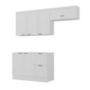 Ver imagem 3 de Cozinha Compacta Planejada 3 Peças 2 Aéreos 1 Balcão Soho CabeCasa MadeiraOriginals Branco